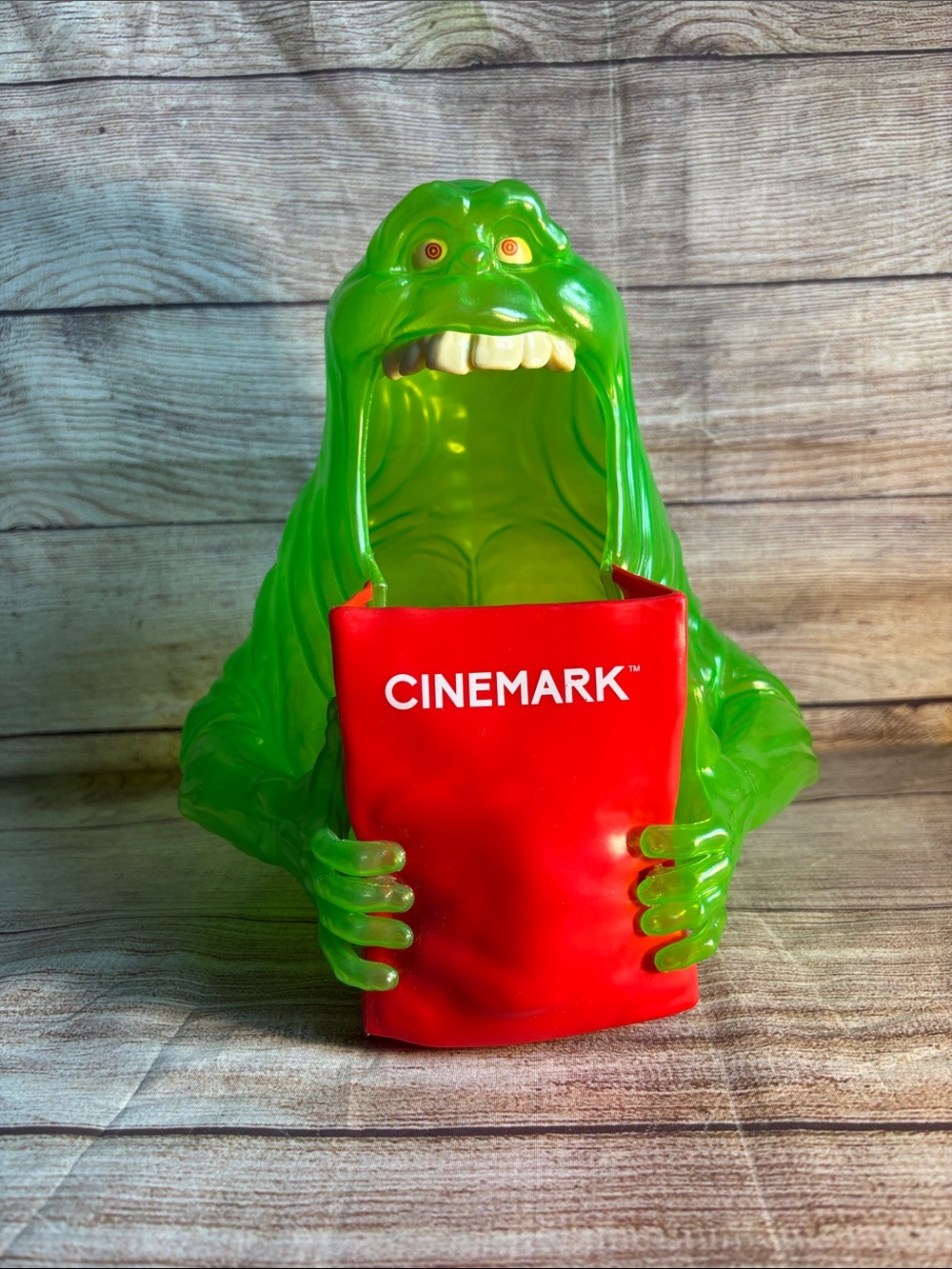 Cinemark Slimer Green Candy/Popcorn Holder
